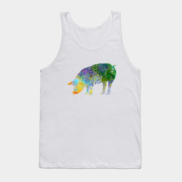 Pig Tank Top by erzebeth